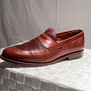 Allen Edmonds Men's Brown Leather Loafers-9.5